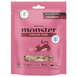 Monster Kattgodis Frystorkat Fläsk 40 g produkt bild