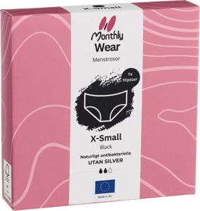 Monthly Wear Hipster Black XS produkt bild