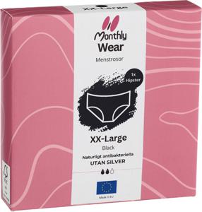 Monthly Wear Hipster Black XXL produkt bild
