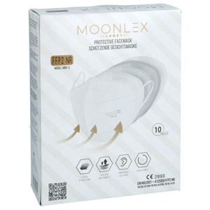MOONLEX FFP2 Maske CE2890 5lagig einzeln foliert Produktbild