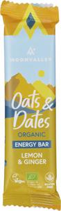 Moonvalley Energy Bar Havre & Dadlar Citron & Ingefära 50 g produkt bild
