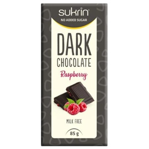 Sukrin Dark Chocolate 65% Raspberry 85g produkt bild