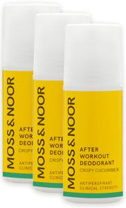 Moss & Noor After Workout Deodorant Crispy Cucumber 3-pack produkt bild