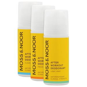 Moss & Noor After Workout Deodorant Mixed 3x60 ml produktbillede