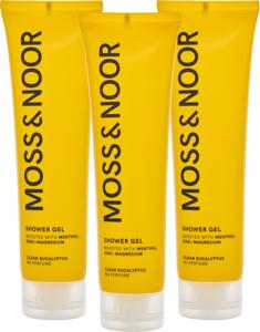 Moss & Noor After Workout Shower Gel Clean Eucalyptus 3-pack produkt bild