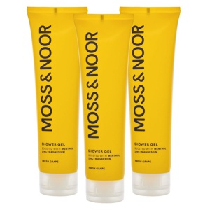 Moss & Noor After Workout Shower Gel Fresh Grapefruit 3 pack - 450 ml produktbillede