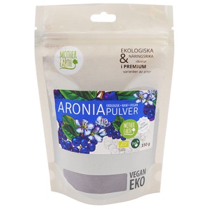 Mother Earth Aronia Pulver, 150 g produkt bild