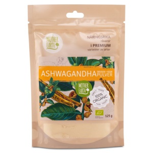 Mother Earth Ashwagandhapulver ØKO 125 g produktbillede