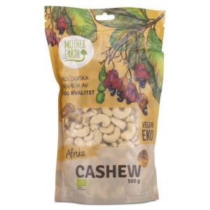 Mother Earth Cashewnødder ØKO 500 g produktbillede