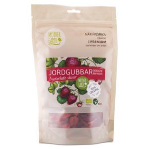Mother Earth Frystorkade Jordgubbar Skivor Raw & Eko 50 g produkt bild