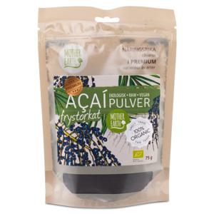 Mother Earth Frystorkat Acaipulver EKO & RAW 75 g produkt bild
