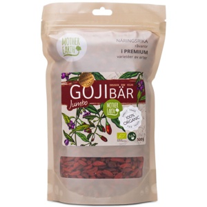 Mother Earth Gojibær Jumbo RAW & ØKO 500 g produktbillede