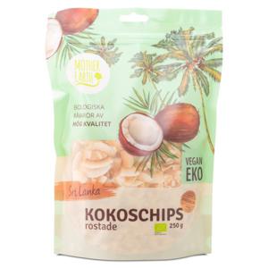 Mother Earth Kokoschips Rostade Premium EKO 250 g produkt bild