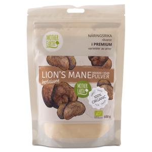 Mother Earth Lions Mane Pulver Eko 100 g produkt bild
