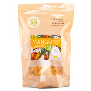 Mother Earth Mango Strimler Øko 500 g produktbillede