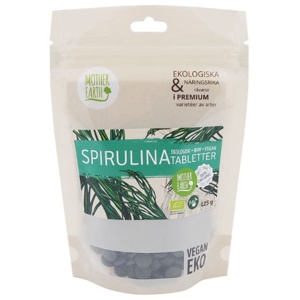 Mother Earth Spirulinatabletter RAW & EKO 125gr produkt bild