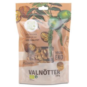 Mother Earth Valnötter Premium Raw & Eko 150 g produkt bild