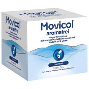 Movicol aromafrei Pulver zur Her.e.Lösung zum Einnehmen MP, 50 St Pulver zur Herstellung einer Lösung zum Einnehmen Produktbild