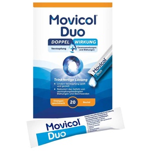Movicol Duo trinkfertige Lösung in Beuteln, 20 St Lösung zum Einnehmen Produktbild