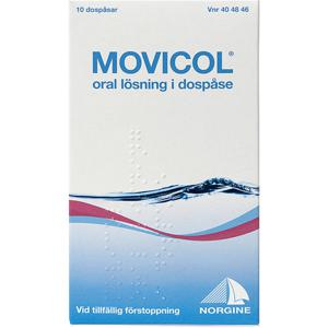 Movicol, oral lösning i dospåse 10 st produkt bild