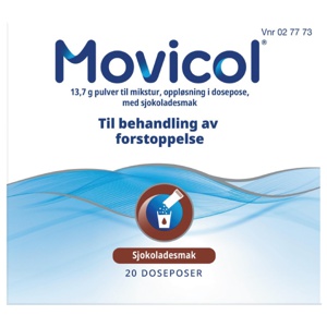 Movicol pulver til mikstur 20 doser produktbilde