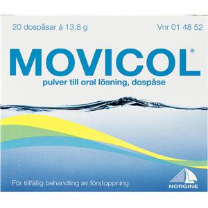 Movicol Pulver till oral lösning i dospåse 20 st produkt bild
