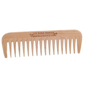 Mr Bear Beard Comb Peach Wood Produktbild