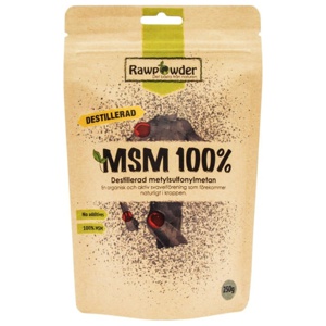 Rawpowder MSM destillerad 250 g produkt bild