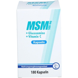 MSM 500 mg+Glucosamine Kapseln Produktbild