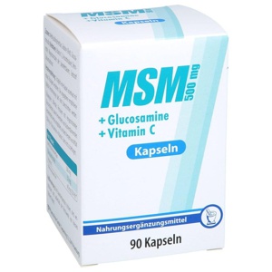MSM 500 mg+Glucosamine Kapseln Produktbild