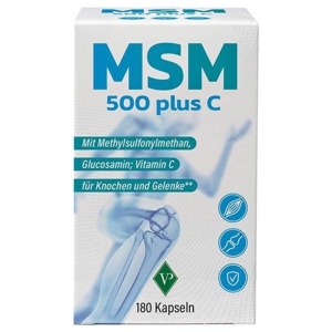 MSM 500 mg plus Kapseln, 180 St Kapseln Produktbild