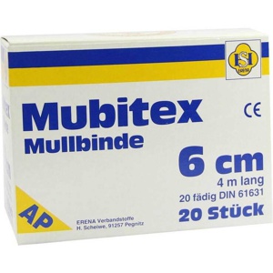 MUBITEX Mullbinden 6 cm ohne Cello Produktbild