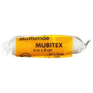MUBITEX Mullbinden 8 cm einzeln in Cello Produktbild
