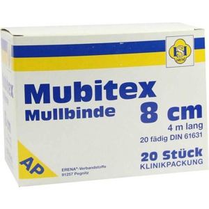 MUBITEX Mullbinden 8 cm ohne Cello Produktbild