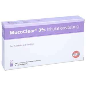 MUCOCLEAR 3% NaCl Inhalationslösung 20X4 ml Inhalationslösung Produktbild