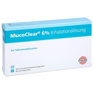 MUCOCLEAR 6% NaCl Inhalationslösung Produktbild