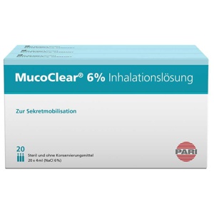 MUCOCLEAR 6% NaCl Inhalationslösung 60X4 ml Inhalationslösung Produktbild