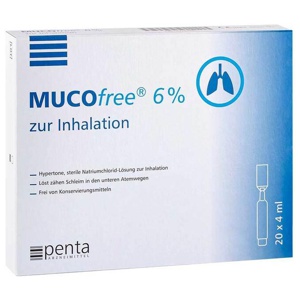 MUCOfree 6% zur Inhalation 20X4 ml Lösung für einen Vernebler Produktbild