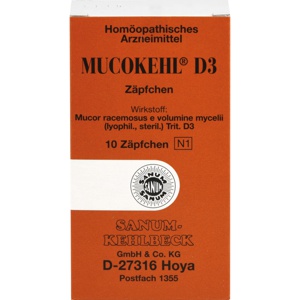MUCOKEHL D 3 Zäpfchen Produktbild