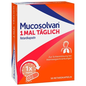 MUCOSOLVAN 1mal täglich Retardkapseln Produktbild