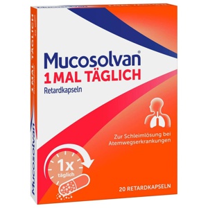 MUCOSOLVAN 1mal täglich Retardkapseln Produktbild