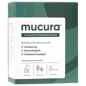 mucura psyllium flohsamenschalen 200 g Pulver Produktbild