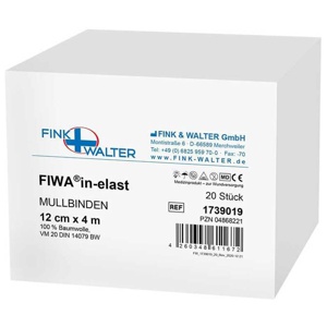Mullbinden 4mx12cm 100% Baum, 20 St Binden Produktbild