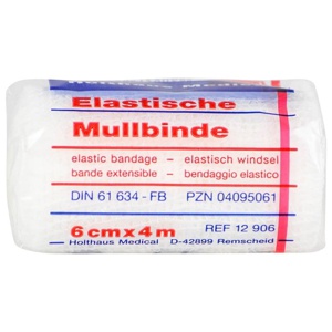 MULLBINDEN elastisch 6 cmx4 m Produktbild