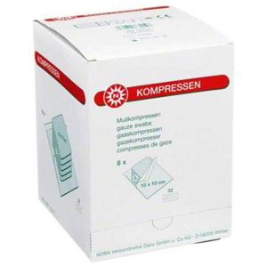 MULLKOMPRESSEN 10x10 cm steril 32fach Produktbild