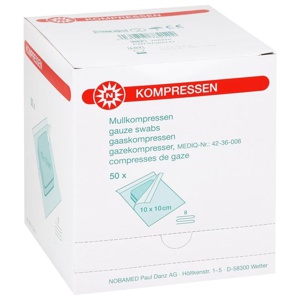MULLKOMPRESSEN 10x10 cm steril 8fach Produktbild