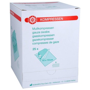 MULLKOMPRESSEN 10x10 cm steril 8fach Produktbild
