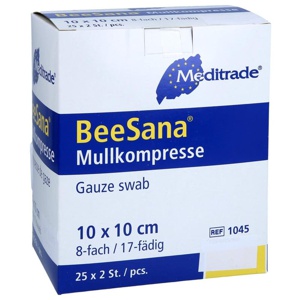 MULLKOMPRESSEN 10x10 cm steril 8fach Produktbild