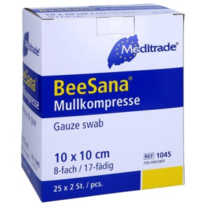 MULLKOMPRESSEN 10x10 cm steril 8fach Produktbild