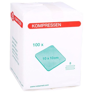 MULLKOMPRESSEN 10x10 cm unsteril 8fach Produktbild